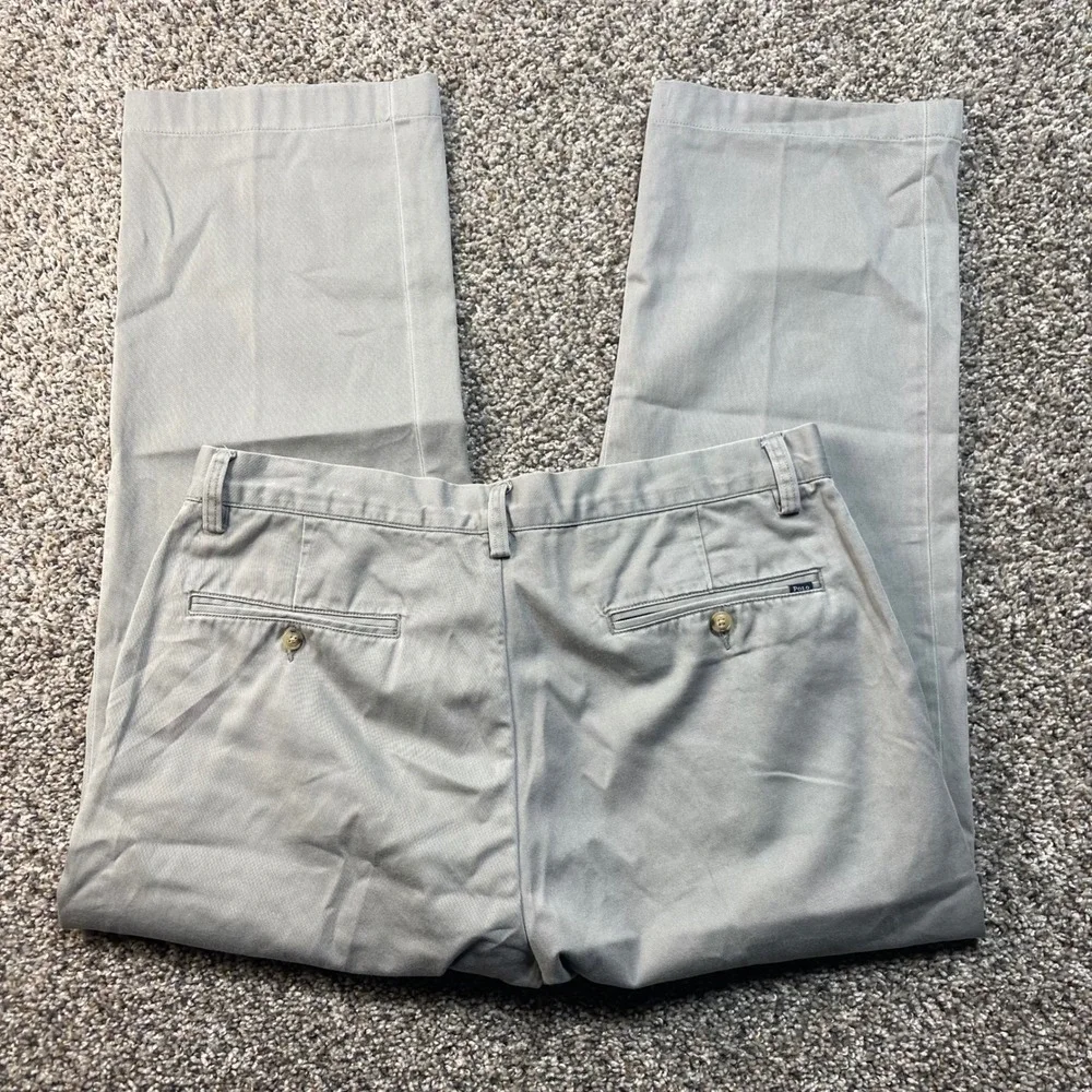 Polo Ralph Lauren Men's‎ 32x25 Classic Fit Chino Pants Gray Cotton